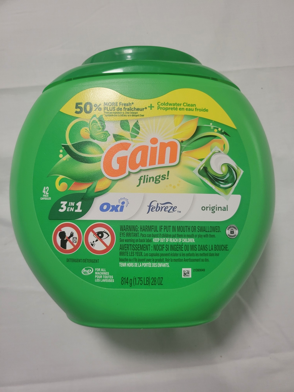 Flings! Original Laundry Detergent Pacs - Green